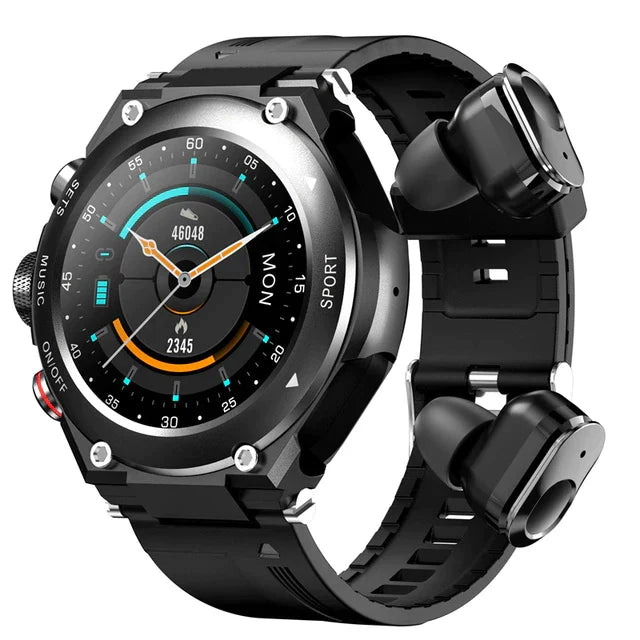 HealthGuard™ | Pro-Smartwatch inklusive Ohrhörer! (für Apple und Android)