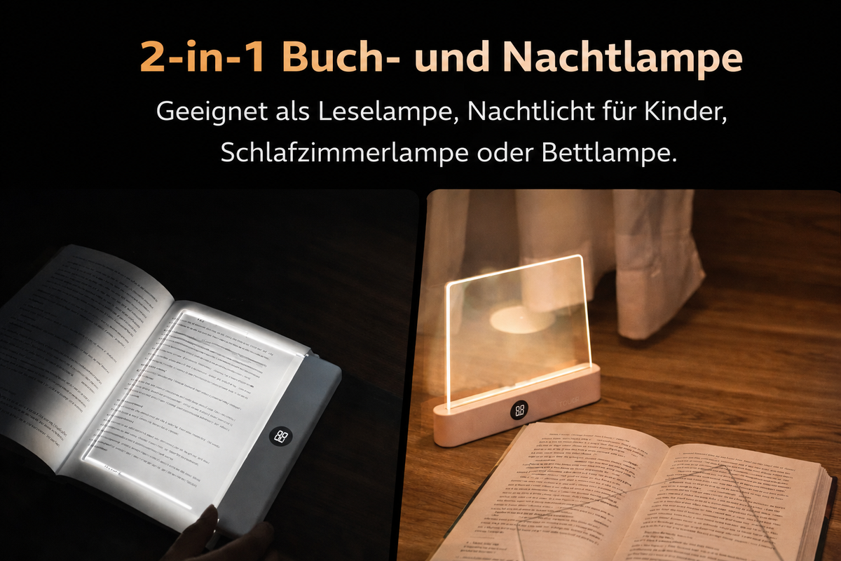 LightBook Pro™ | Komfortabel lesen, Jederzeit und überall.
