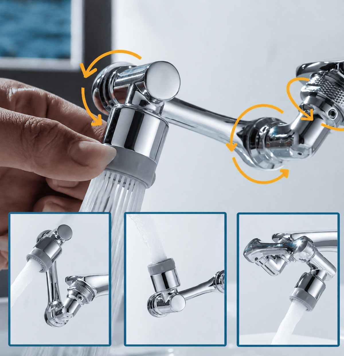 AQUASPIN® 1080°| Drehbarer Wasserhahn-Aufsatz