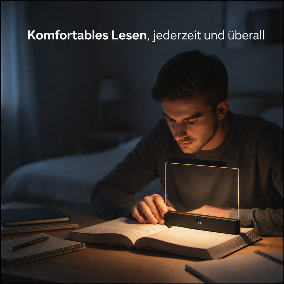 LightBook Pro™ | Komfortabel lesen, Jederzeit und überall.