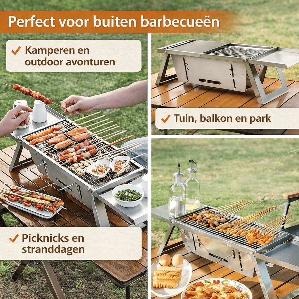 CompactGrill™ | Genieße müheloses Grillen bei jeder Outdoor-Aktivität.