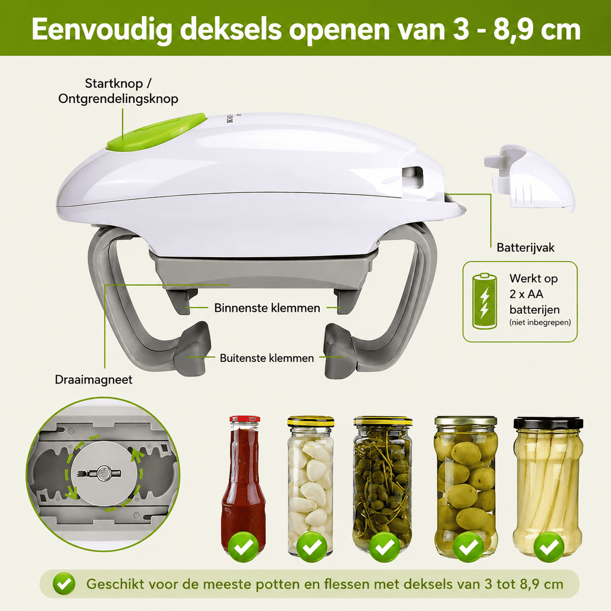 EasyTwist™ | Öffne jeden Deckel in Sekunden, ohne Anstrengung.