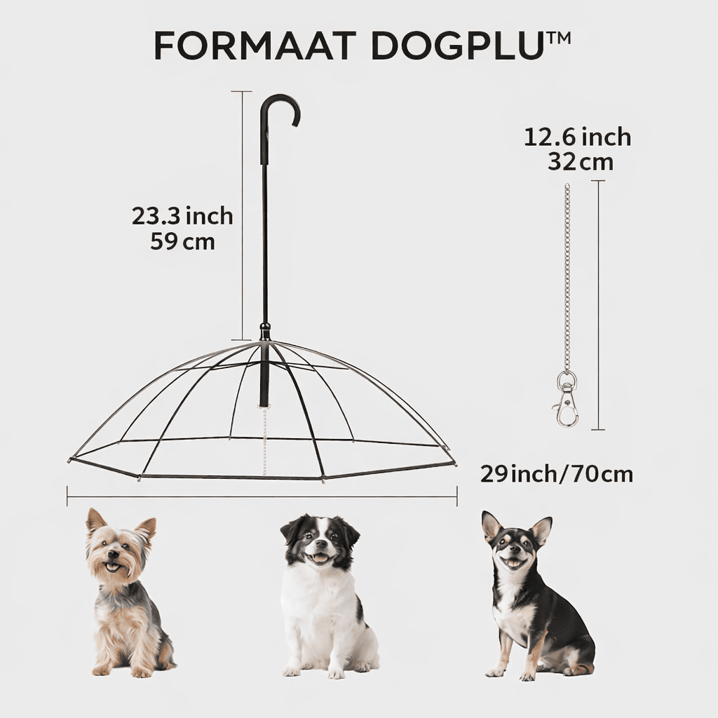 DogPlu™ | Die Lösung für Regenspaziergänge.