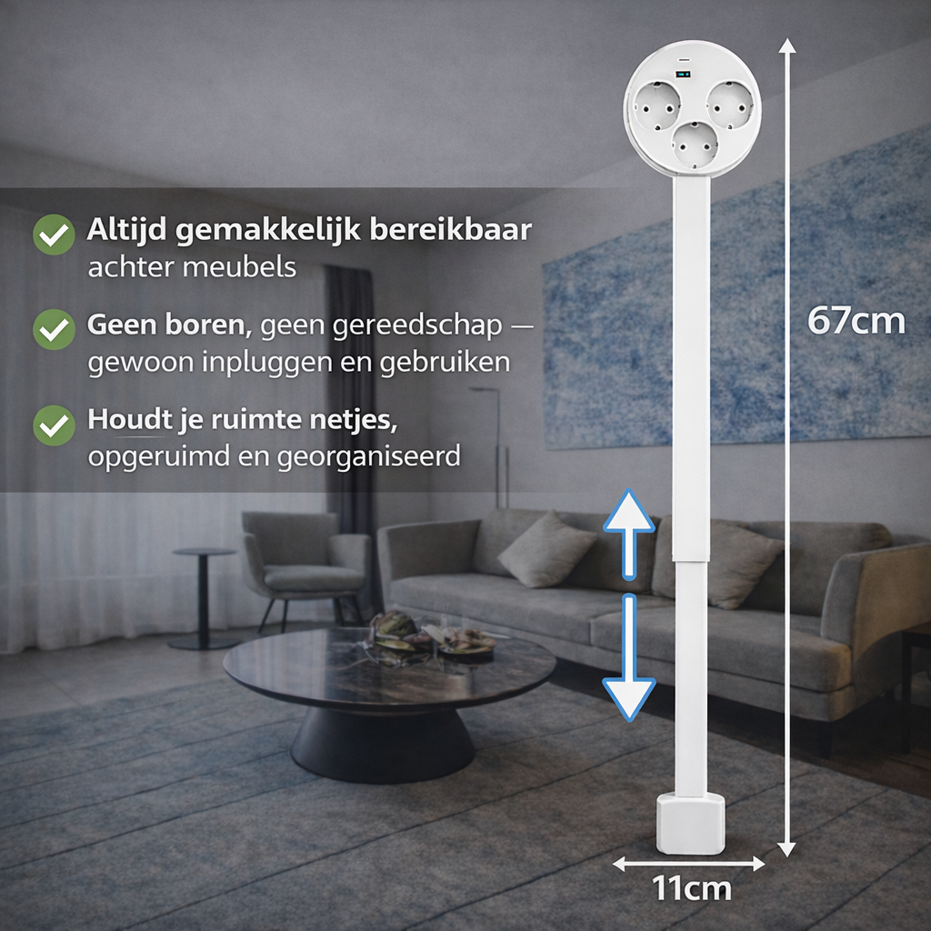 PowerFlex™ | Die smarte Lösung für versteckte Steckdosen