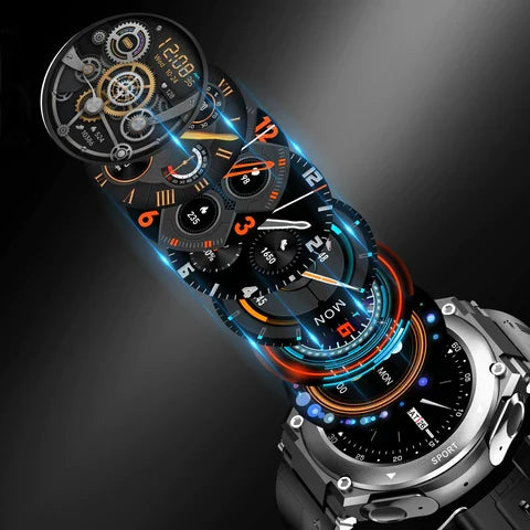 HealthGuard™ | Pro-Smartwatch inklusive Ohrhörer! (für Apple und Android)