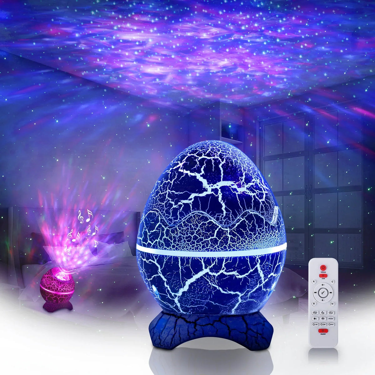 Galaxy Glow™ | Einzigartige Nachtlampe mit Sternenhimmel.