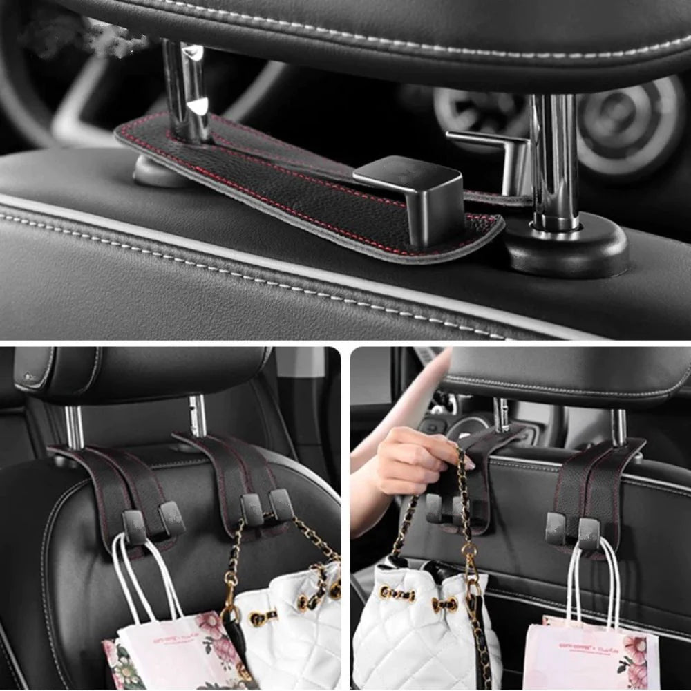 DUOHOOK® | Doppelter Autositzhaken – Der ultimative Auto-Organizer