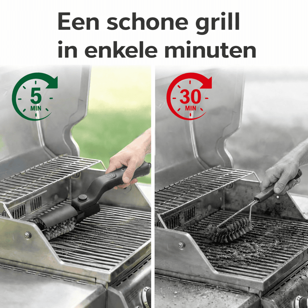 GrillBrush™ | Die schnelle Lösung für einen blitzblanken Grill