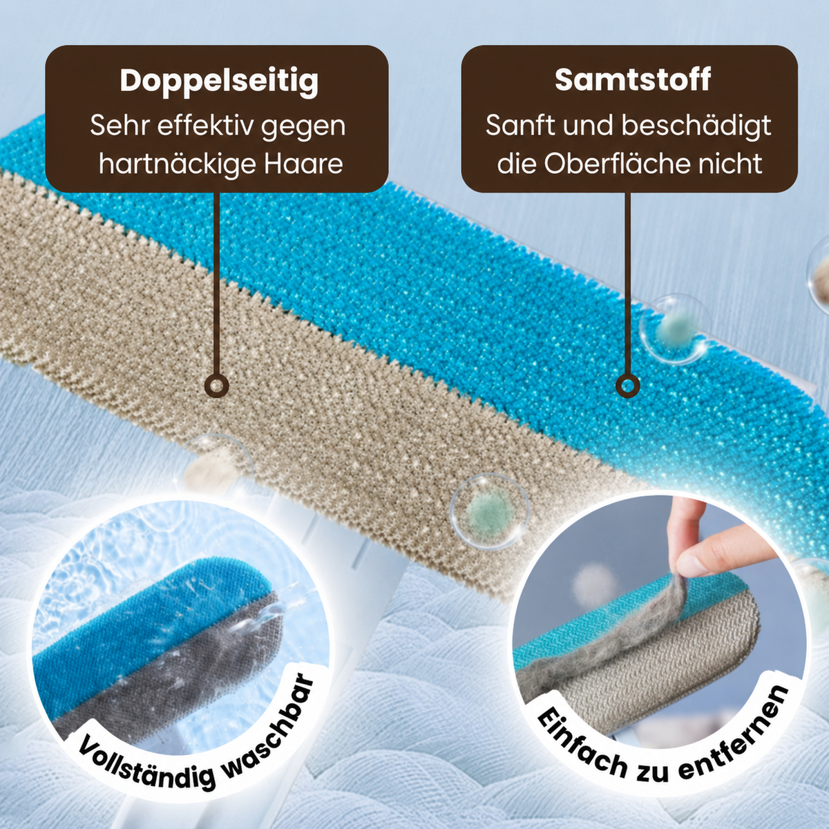 Pawpro® MultiSwipe Pro | 3-in-1 Tierhaarentferner
