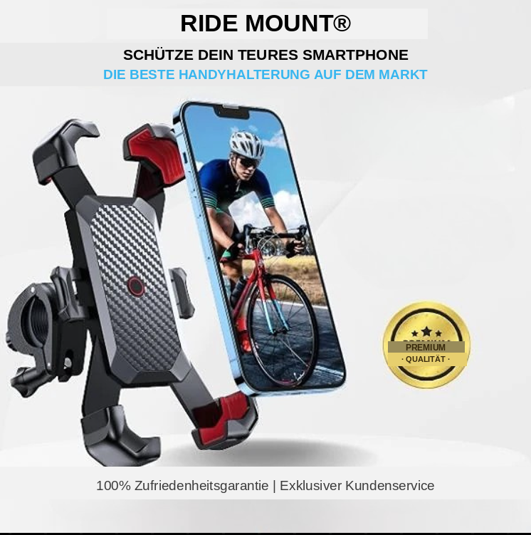 RideMount™ – 360° stoßfeste Handyhalterung