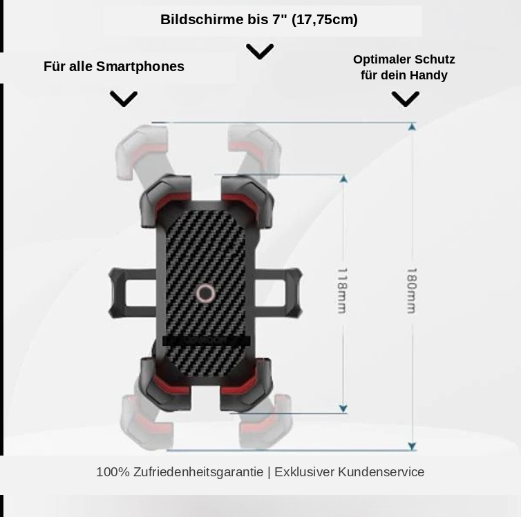 RideMount™ – 360° stoßfeste Handyhalterung